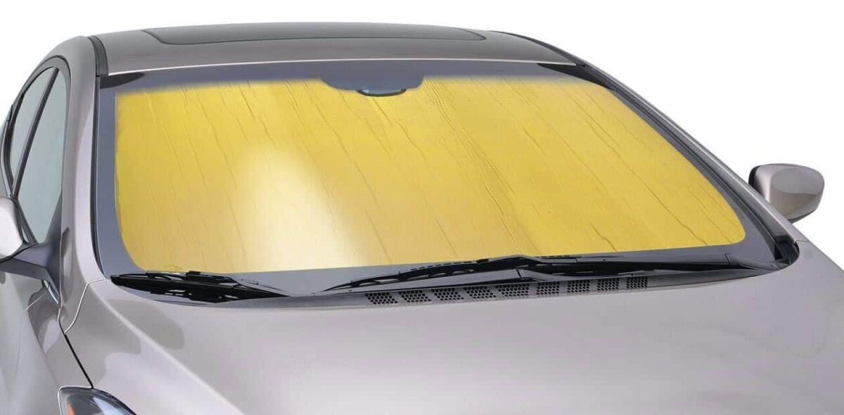 Classic Gold Roll-up Sunshade fits Honda Del Sol - Image 5